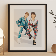 Load image into Gallery viewer, Custom Couple Illustration

