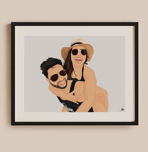 Detailed Couple Illustration