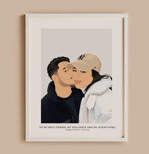 Load image into Gallery viewer, Detailed Couple Illustration
