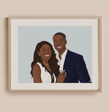 Load image into Gallery viewer, Detailed Couple Illustration
